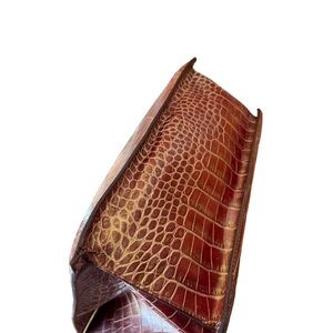 Pelle Studio Wilson Leather croc embossed tote shoulder bag